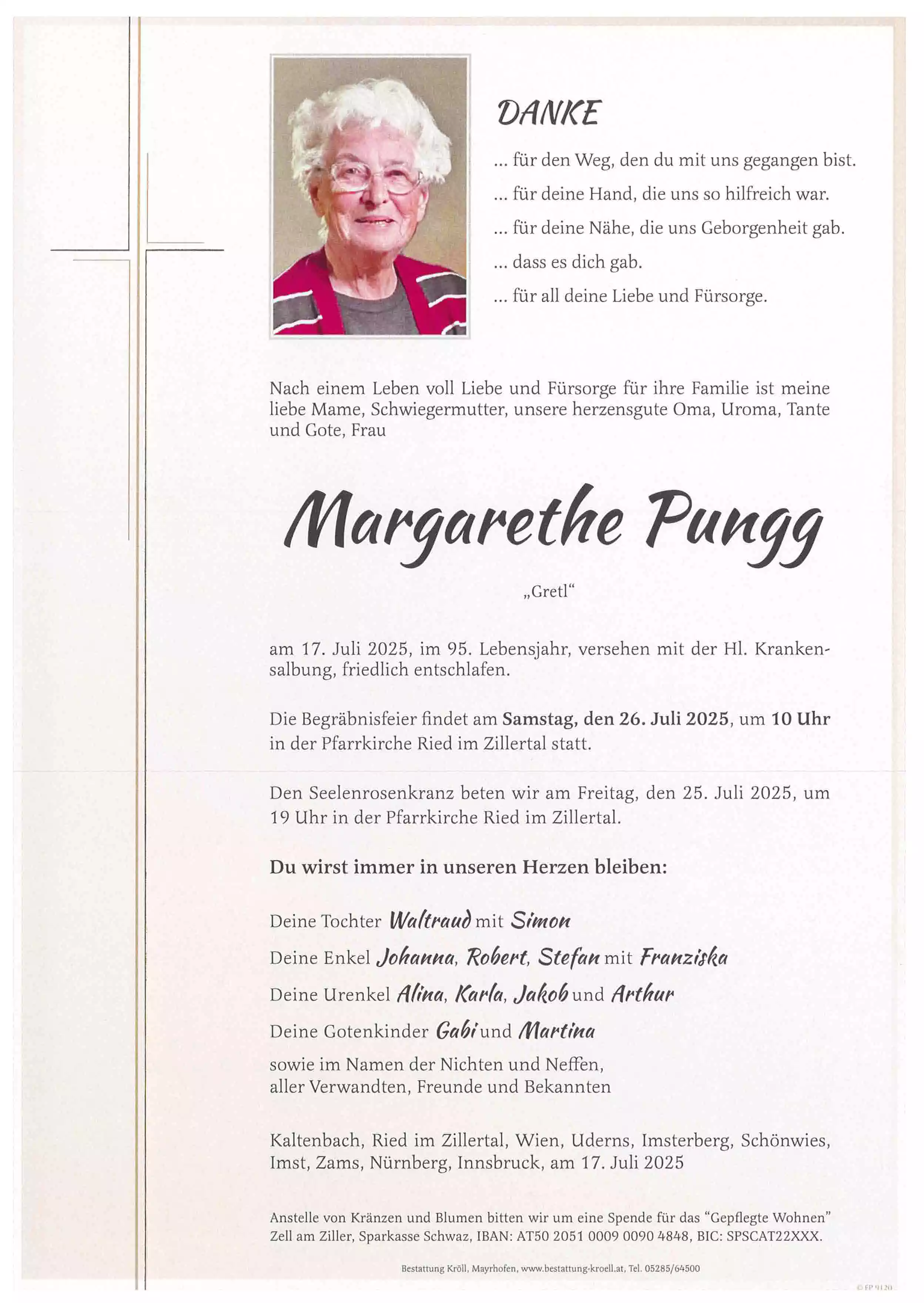 Parte von Margarethe Pungg